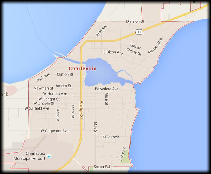 Map Of Charlevoix, MI.JPG